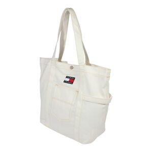 Tommy Jeans Shopper táska  bézs / tengerészkék / piros / fehér