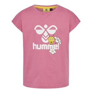 Hummel Póló 'Maya Diez'  világos-rózsaszín / fehér / sárga / fekete