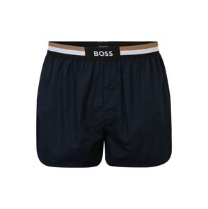 BOSS Black Pizsama nadrágok  tengerészkék / fehér / barna