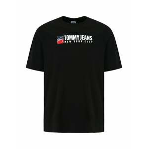 Tommy Jeans Plus Póló  tengerészkék / piros / fekete / fehér