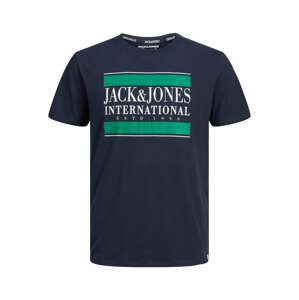 Jack & Jones Plus Póló  tengerészkék / smaragd / fehér