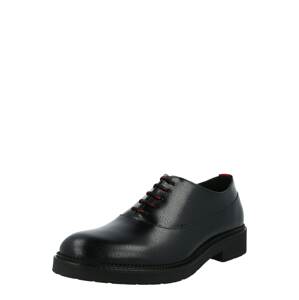 HUGO Fűzős cipő 'LuxityL'  fekete / piros