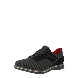 bugatti Fűzős cipő 'Sandhan'  szürke / fekete