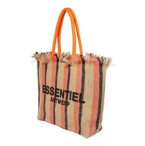Essentiel Antwerp Shopper táska 'Berova'  világos bézs / narancs / világos-rózsaszín / fekete