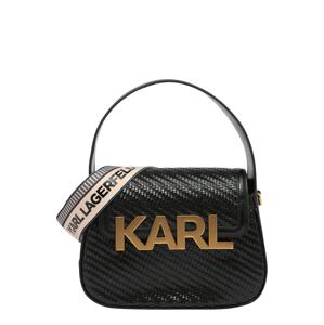 Karl Lagerfeld Kézitáska 'Letters Woven'  fekete / arany