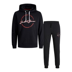 JACK & JONES Jogging ruhák 'STAMP'  fekete / piros / fehér