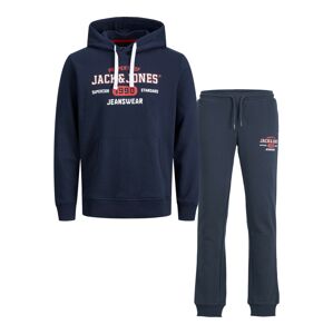 JACK & JONES Jogging ruhák 'STAMP'  tengerészkék / fehér / piros