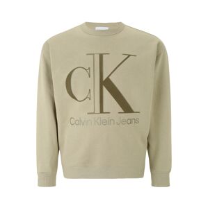 Calvin Klein Jeans Plus Tréning póló  világos bézs / szürke / nád