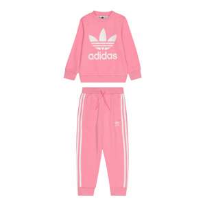 ADIDAS ORIGINALS Jogging ruhák 'Adicolor Crew'  világos-rózsaszín / fehér