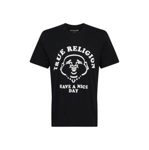 True Religion Póló 'NICE DAY'  fekete / fehér