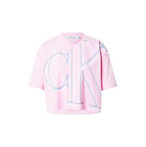 Calvin Klein Jeans Póló  rózsaszín / világoskék / fehér