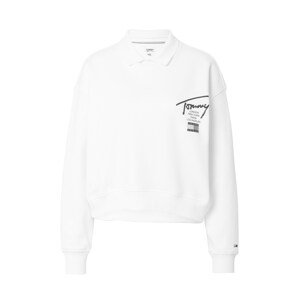 Tommy Jeans Tréning póló  szürke / fekete / fehér