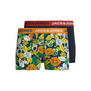 JACK & JONES Boxeralsók 'MEXICAN'  sötétkék / sárga / sötét narancssárga / fehér