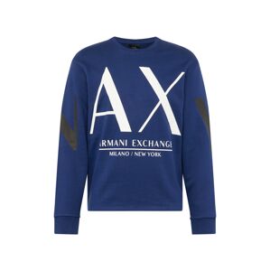 ARMANI EXCHANGE Tréning póló  kék / fehér / fekete