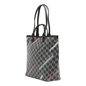 Karl Lagerfeld Shopper táska  sötétszürke / világos-rózsaszín / fekete / fehér