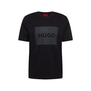HUGO Póló 'Dulive222'  sötétszürke / fekete