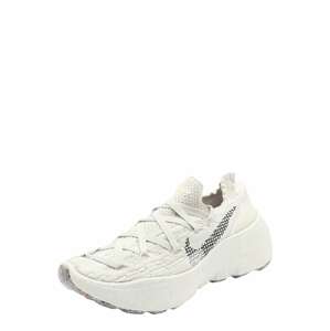 Nike Sportswear Rövid szárú edzőcipők 'Space Hippie 04'  elefántcsont / fekete / ezüst