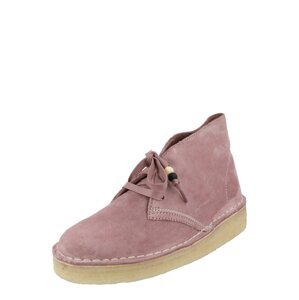 Clarks Originals Fűzős cipő 'Desert Coal'  fáradt rózsaszín / fehér