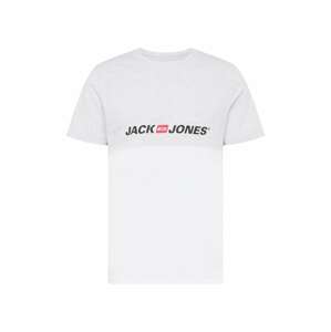JACK & JONES Póló  fehér / fekete / piros / szürke melír
