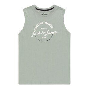 Jack & Jones Junior Póló 'BRAT'  fehér / fekete / füstszürke