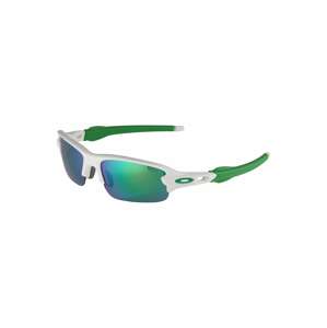 OAKLEY Sportszemüveg 'FLAK'  zöld / fehér