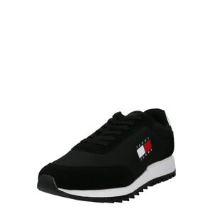 Tommy Jeans Rövid szárú edzőcipők  fekete / fehér / sötétkék / rikító piros
