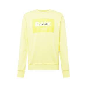 G-Star RAW Tréning póló  citrom / világos sárga / fekete / fehér
