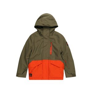 QUIKSILVER Kültéri kabátok 'MISSION SOLID YOUTH'  khaki / sötét narancssárga