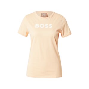 BOSS Orange Póló 'Elogo'  őszibarack / fehér