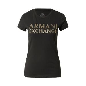 ARMANI EXCHANGE Póló  arany / fekete