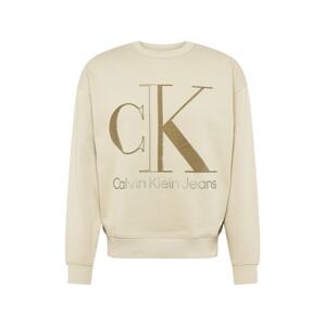 Calvin Klein Jeans Tréning póló  olíva / bézs