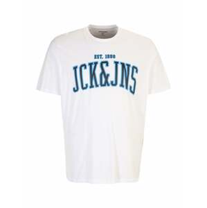 Jack & Jones Plus Póló 'CEMB'  világoskék / fekete / fehér