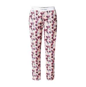 Calvin Klein Underwear Pizsama nadrágok  rózsaszín / neon-rózsaszín / fehér