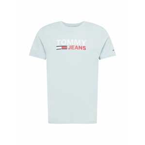 Tommy Jeans Póló  azúr / piros / fehér