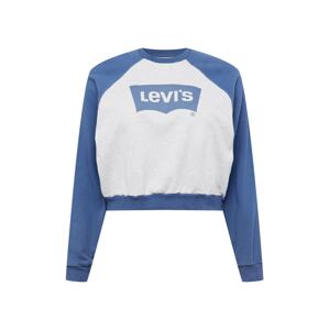 Levi's® Plus Tréning póló 'PL VINTAGE RAGLAN CREW GREYS'  kék / szürke melír