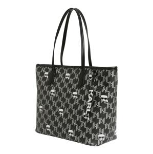 Karl Lagerfeld Shopper táska  szürke / világosszürke / fekete / fehér