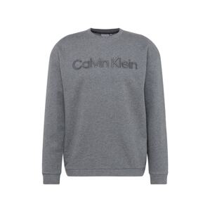 Calvin Klein Tréning póló  sötétszürke / szürke melír
