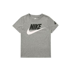 Nike Sportswear Póló 'FUTURA EVERGREEN'  fehér / fekete / szürke melír