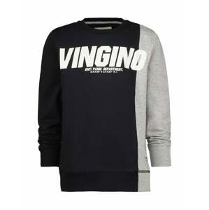 VINGINO Tréning póló 'NOEF'  fekete / szürke melír / fehér