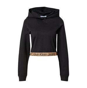 Calvin Klein Jeans Tréning póló  fekete / barna