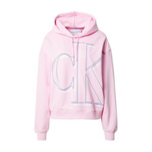 Calvin Klein Jeans Tréning póló  rózsaszín / fehér / füstkék