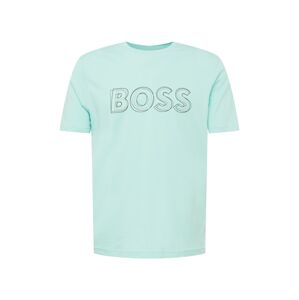 BOSS Green Póló  szürke / pasztellzöld / fekete / fehér