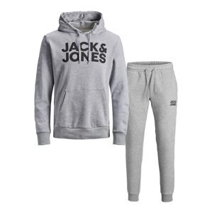 JACK & JONES Jogging ruhák  szürke melír / fekete