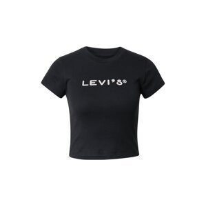 LEVI'S Póló 'GRAPHIC MINI TEE BLACKS'  fekete / fehér