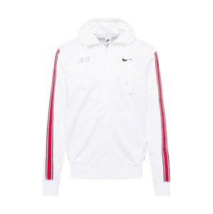 Nike Sportswear Tréning dzseki 'Repeat'  piros / fekete / fehér