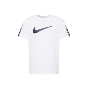 Nike Sportswear Funkcionális felső  tengerészkék / fehér