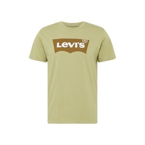 LEVI'S Póló  karamell / olíva / fehér