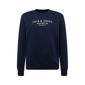 JACK & JONES Tréning póló 'BLUASTON'  tengerészkék / fehér / világospiros