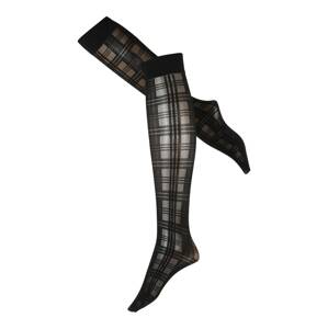 Swedish Stockings Zokni 'Tartan'  fekete