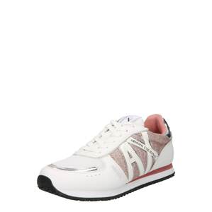 ARMANI EXCHANGE Rövid szárú edzőcipők  rózsaszín / ezüst / fehér